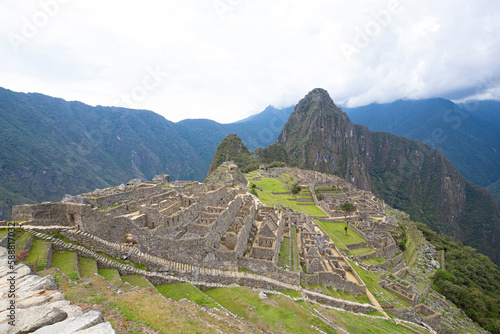 Machu Picchu ruins Peru wonder of the world without people