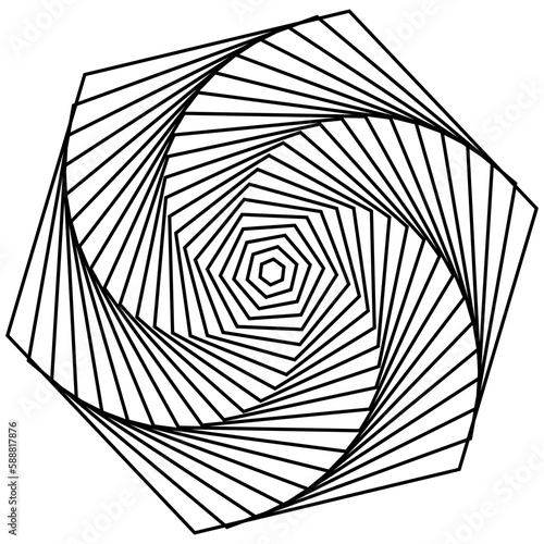 shape abstract gematric line art isolate on white background. Vector illustration of beautiful geometric line art. photo