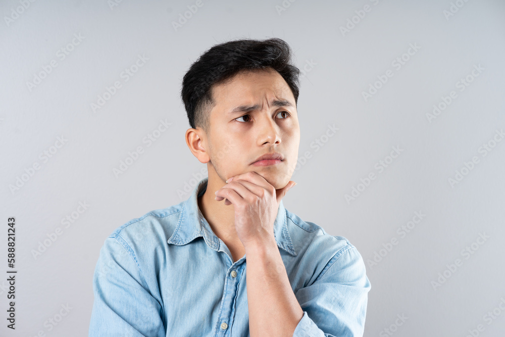 image of young businessman male on gray background image of young businessman male on gray background