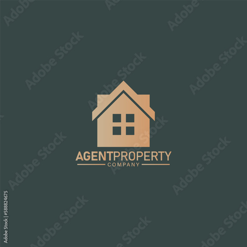 agent property company logo,real estate logo modern