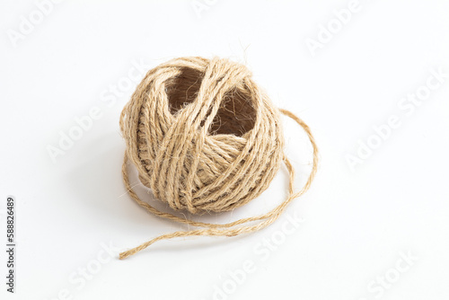 string on a white background