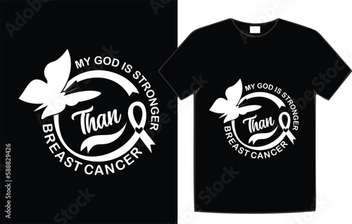 Breast cancer awareness t-shirt design