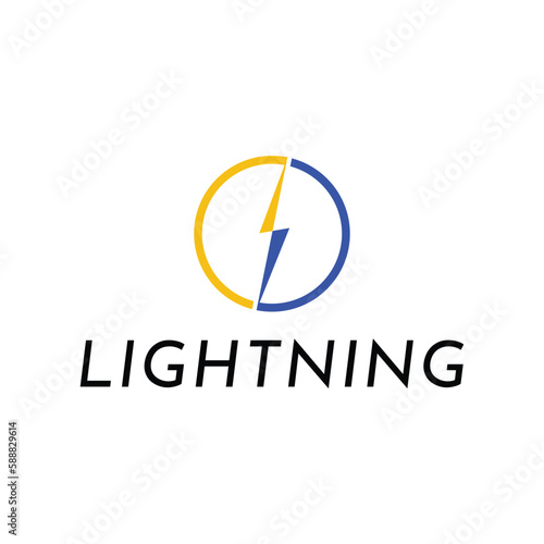 Creative Thunder Concept Logo Design Template