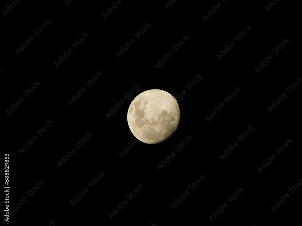 Photo of the full Moon on the 4rd of April 2023, that is a Waxing