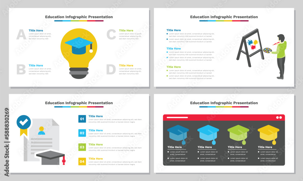 Education infographic presentation template Fully Editable Education infographic presentation template Fully Editable