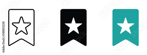 Favorite vector icons set 