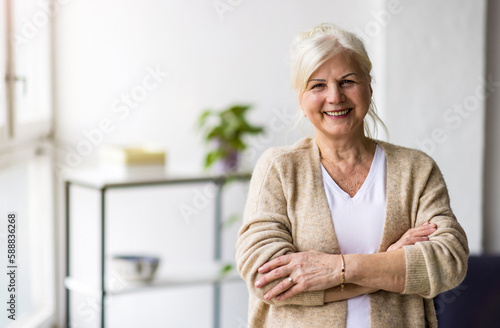 Portrait of smiling senior woman looking at camera 