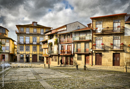 Fototapeta Naklejka Na Ścianę i Meble -  Santiago Square in Guimaraes, Portugal