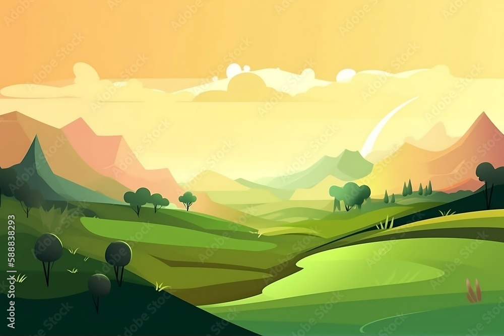 Obraz premium An AI generated desktop background for pc or tablet