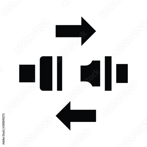 seatbelt line icon illustration vector graphic