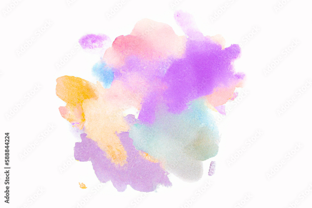 abstract multicolor watercolor hand painted background