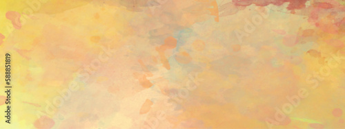 Abstract gradient colorful watercolor background on white paper texture. Aquarelle painted textured. Abstract banner and canvas design  texture of watercolor.