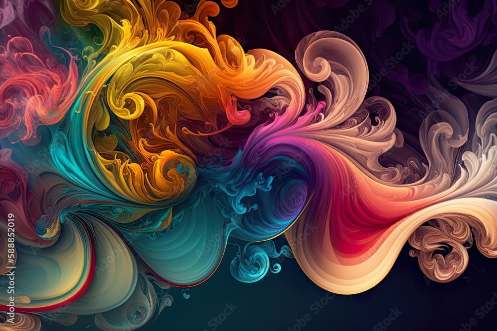 Abstract rainbow smoke wallpaper Abstract rainbow smoke wallpaper