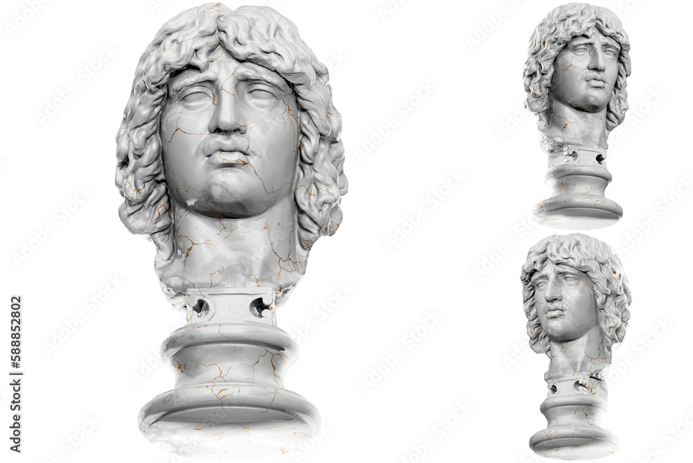 Majestic 3D render of a Bearded Man's Head, perfect for Renaissance-themed projects.. Majestic 3D render of a Bearded Man's Head, perfect for Renaissance-themed projects..