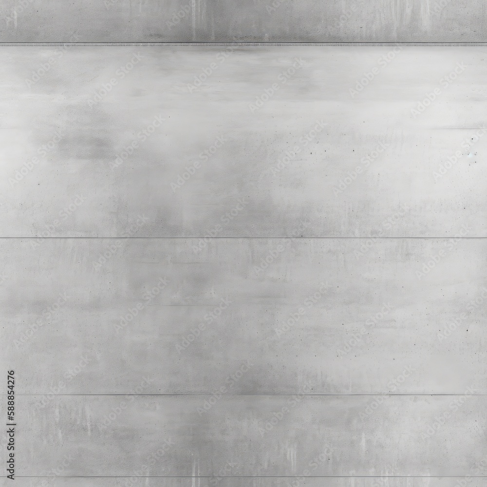 Fototapeta premium Smooth Concrete Wall With Light Gray Color. Infinite, Seamless Backgrounds. Generative AI