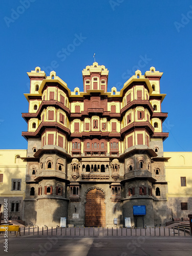 Rajwada, Indore, Madhya Pradesh. Also known as the Holkar Palace or Old Palace. Indian Architecture. photo