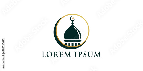 Mosque logo design template with unique concept Premium Vector Part 2
