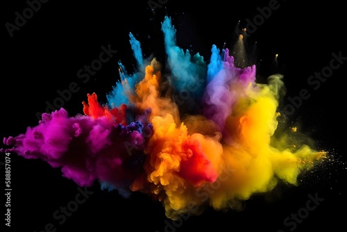 colorful smoke, color abstract wallpaper, explosion of colors