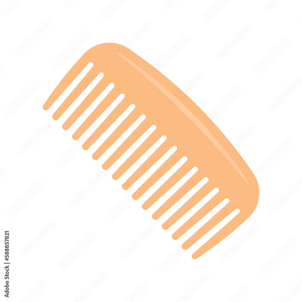 Hair comb icon. Color silhouette. Front side view. Vector simple flat graphic illustration. Isolated object on a white background. Isolate. Hair comb icon. Color silhouette. Front side view. Vector simple flat graphic illustration. Isolated object on a white background. Isolate.