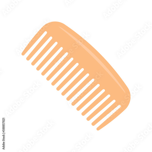 Hair comb icon. Color silhouette. Front side view. Vector simple flat graphic illustration. Isolated object on a white background. Isolate.