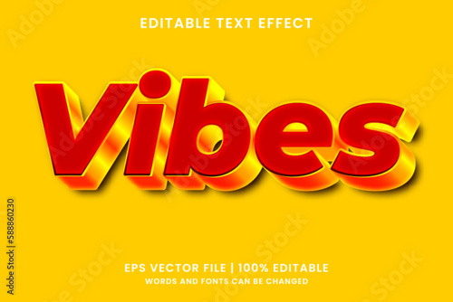 Vibes 3d editable text effect