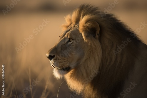 Golden Hour in the Wild: Expressive Lions Lounging in the Sun