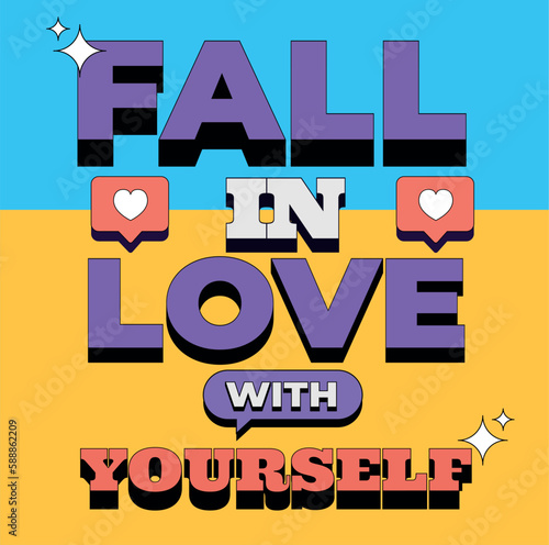 Motivational quote. Vector illustration. Instagram post Style
