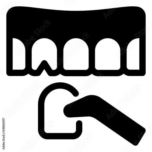 dental veneer icon illustration