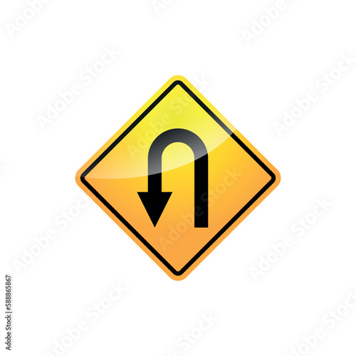 Traffic Sign Street Sign Icon Vector Template 