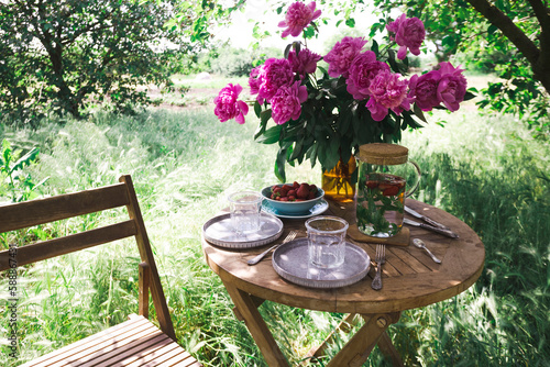 garden and tea party