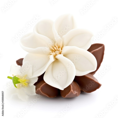 fleurs en chocolat 