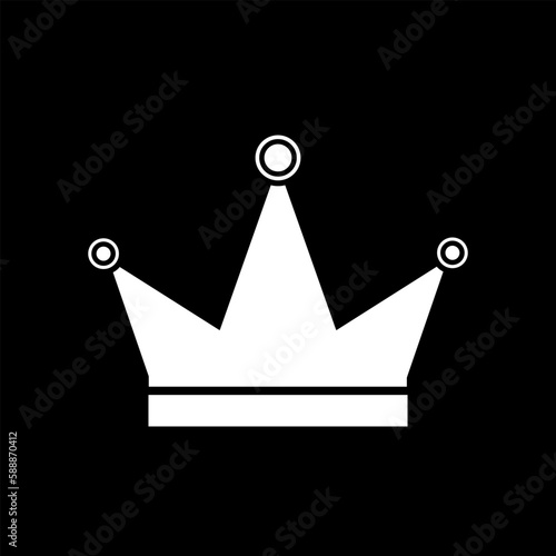 Crown icon on black.