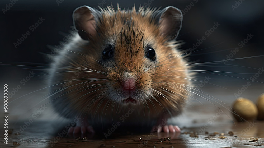 The tenderness of hamsters captured in a realistic and touching illustration The tenderness of hamsters captured in a realistic and touching illustration