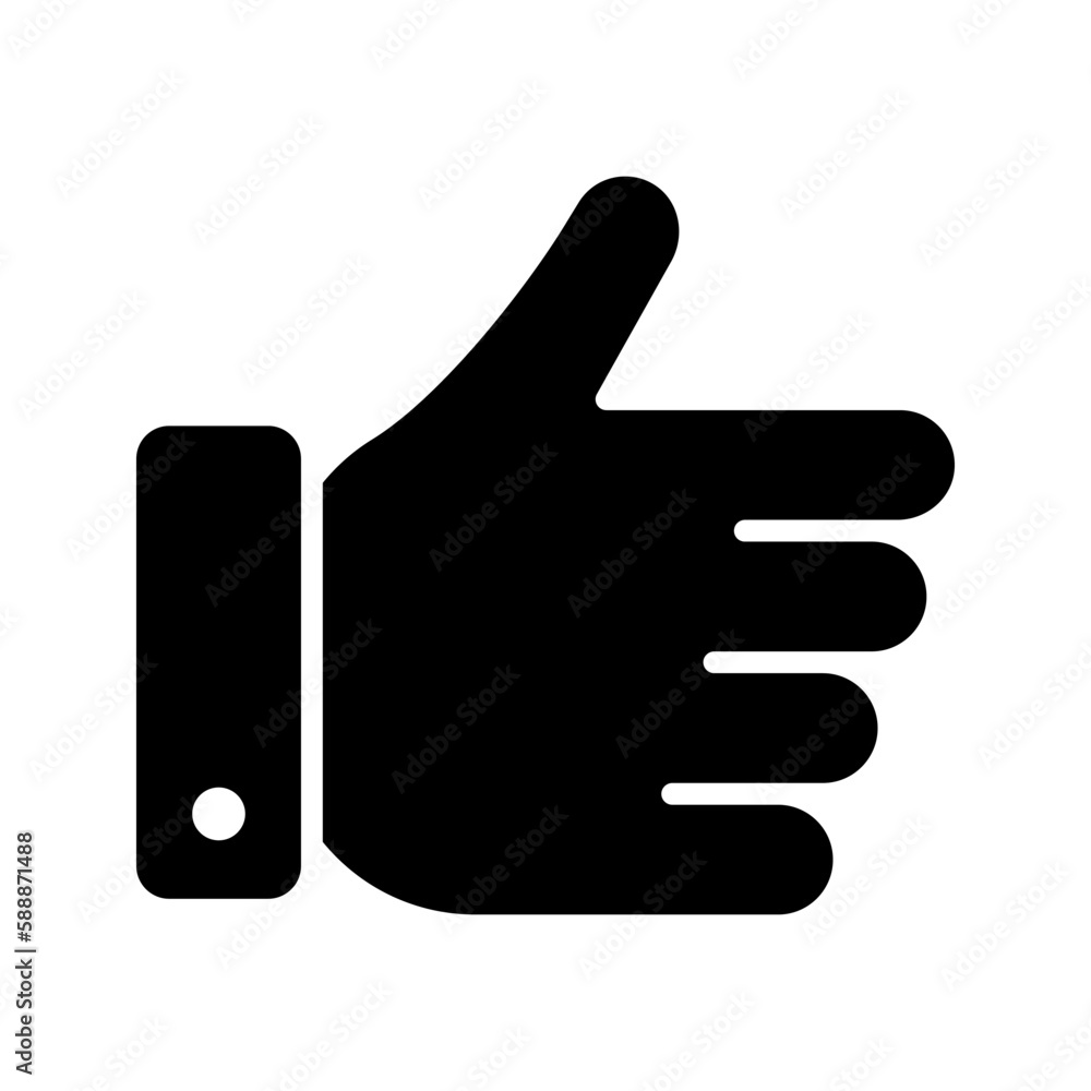 Like icon. Thumb up sign for mobile concept and web design. vector illustration Like icon. Thumb up sign for mobile concept and web design. vector illustration