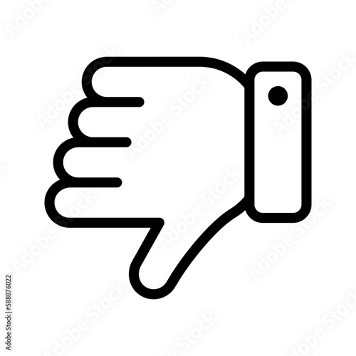 Dislike icon. sign for mobile concept and web design. vector illustration