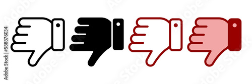 Dislike icon. sign for mobile concept and web design. vector illustration
