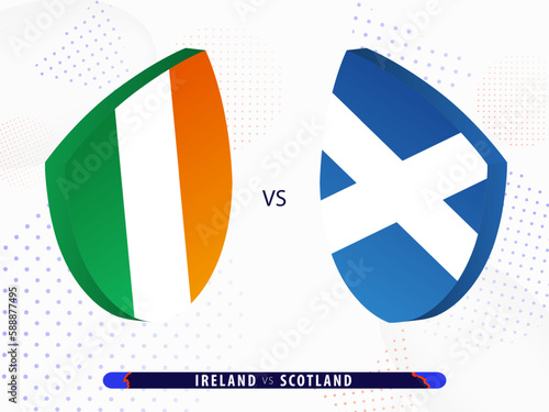 Ireland vs Scotland rugby match, international rugby competition 2023.