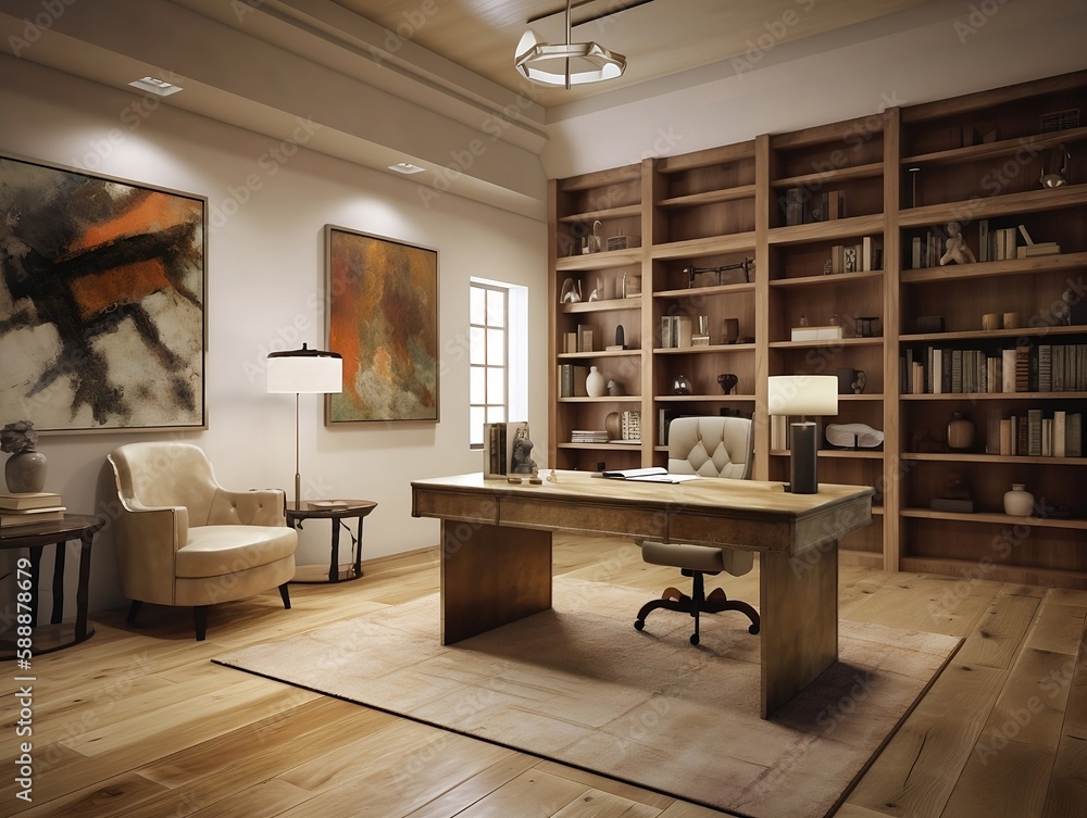 Open concept office Open concept office