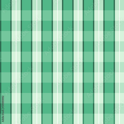 Seamless green squares and lines cloth pattern