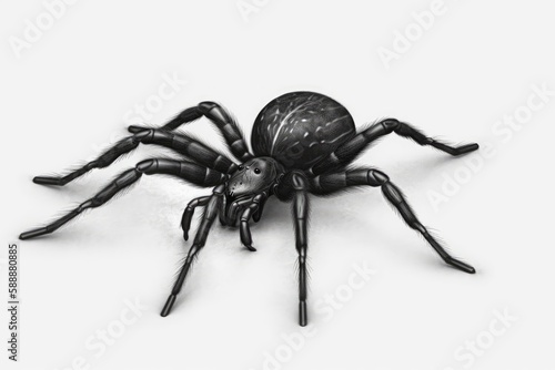 A realistic design element is the spider. Generative AI