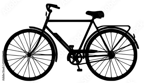 cycle silhouette clipart
