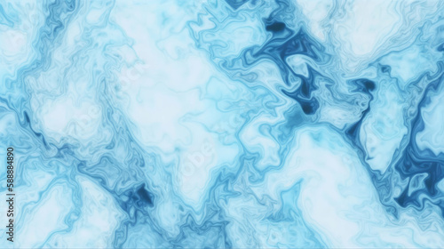 Abstract background with blue marble pattern. Generative AI.