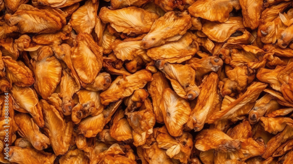 chicken wings as close up created with Generative AI technology chicken wings as close up created with Generative AI technology