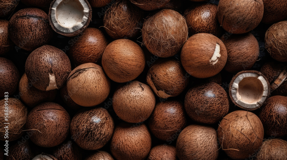 coconut bakcground created with Generative AI technology coconut bakcground created with Generative AI technology