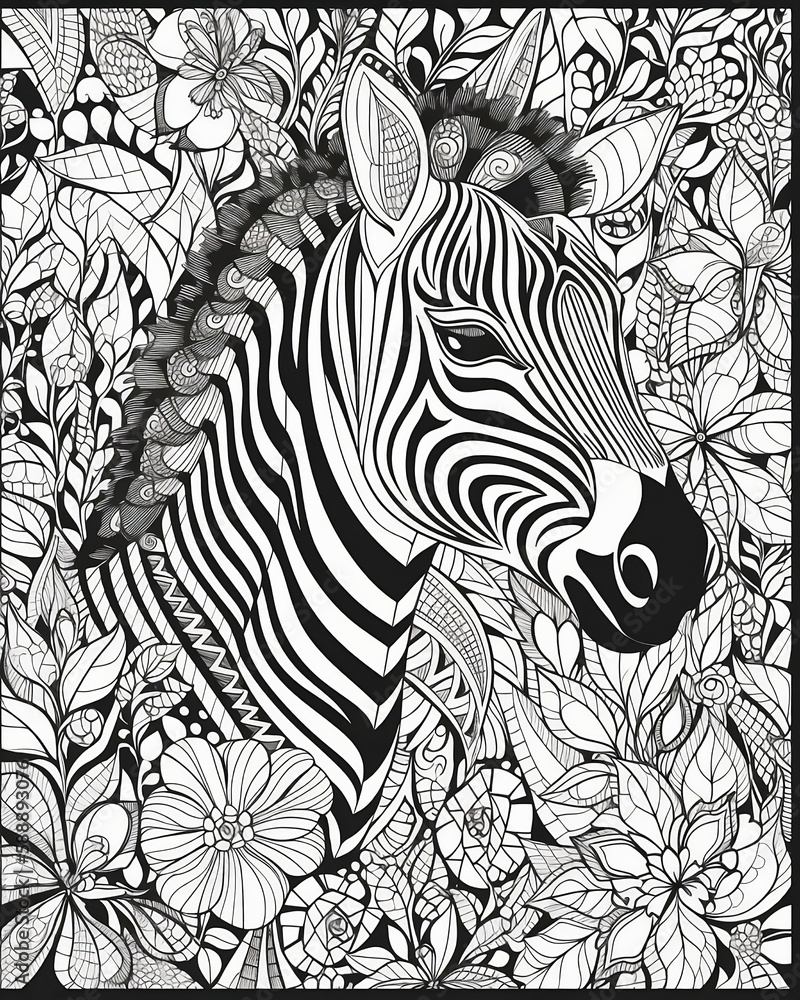 Funny Patterns For Coloring Book on White Background, colouring pages ...