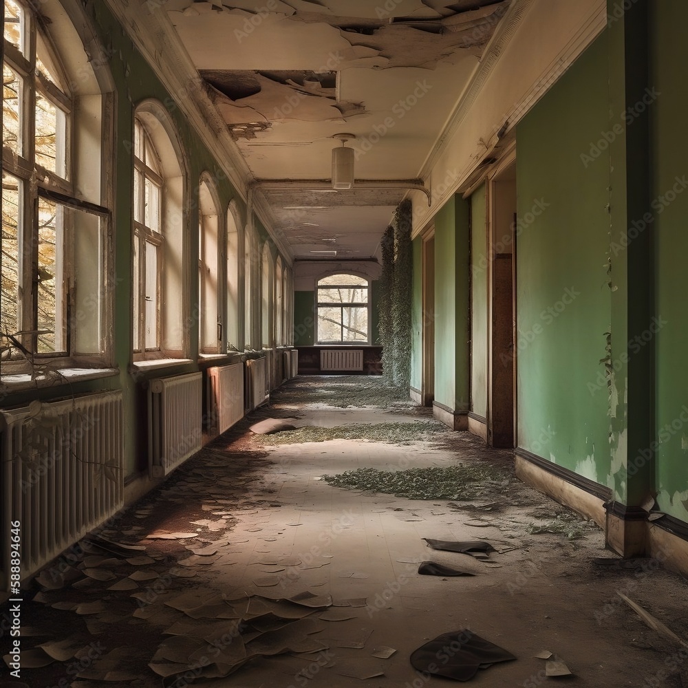 Empty old hospital