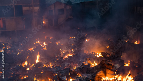 The Bangabazar fire accident 2023 photo