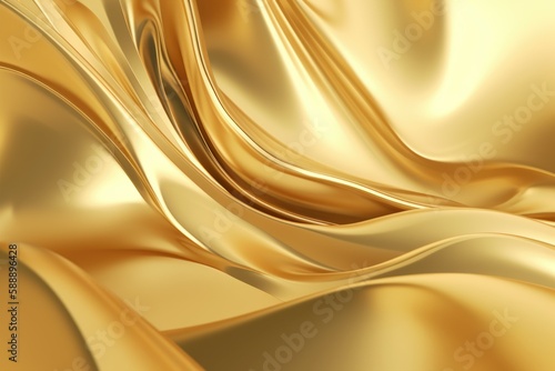 Abstract golden background. Generate Ai