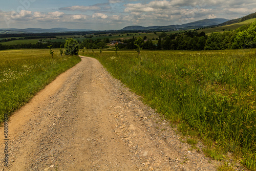 Road near Sanov village, Czech Republic