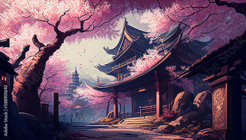 Blooming Beauty: Embracing the Sakura Season's Serene Background